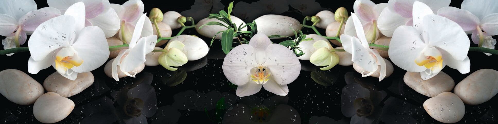 Кухонный фартук АБС Орхидея белая (600*3000*1,5мм) Европа