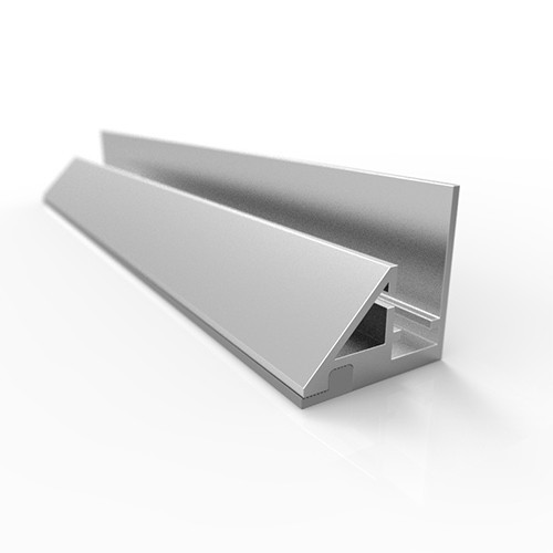 Плинтус для столешницы алюминиевый треугольный