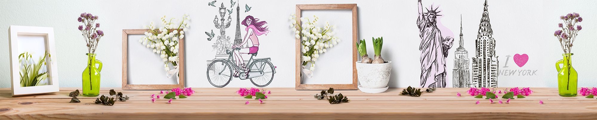 ФАРТУК ДЛЯ КУХНИ "ВЕСЕННЕЕ ВПЕЧАТЛЕНИЕ" 3м