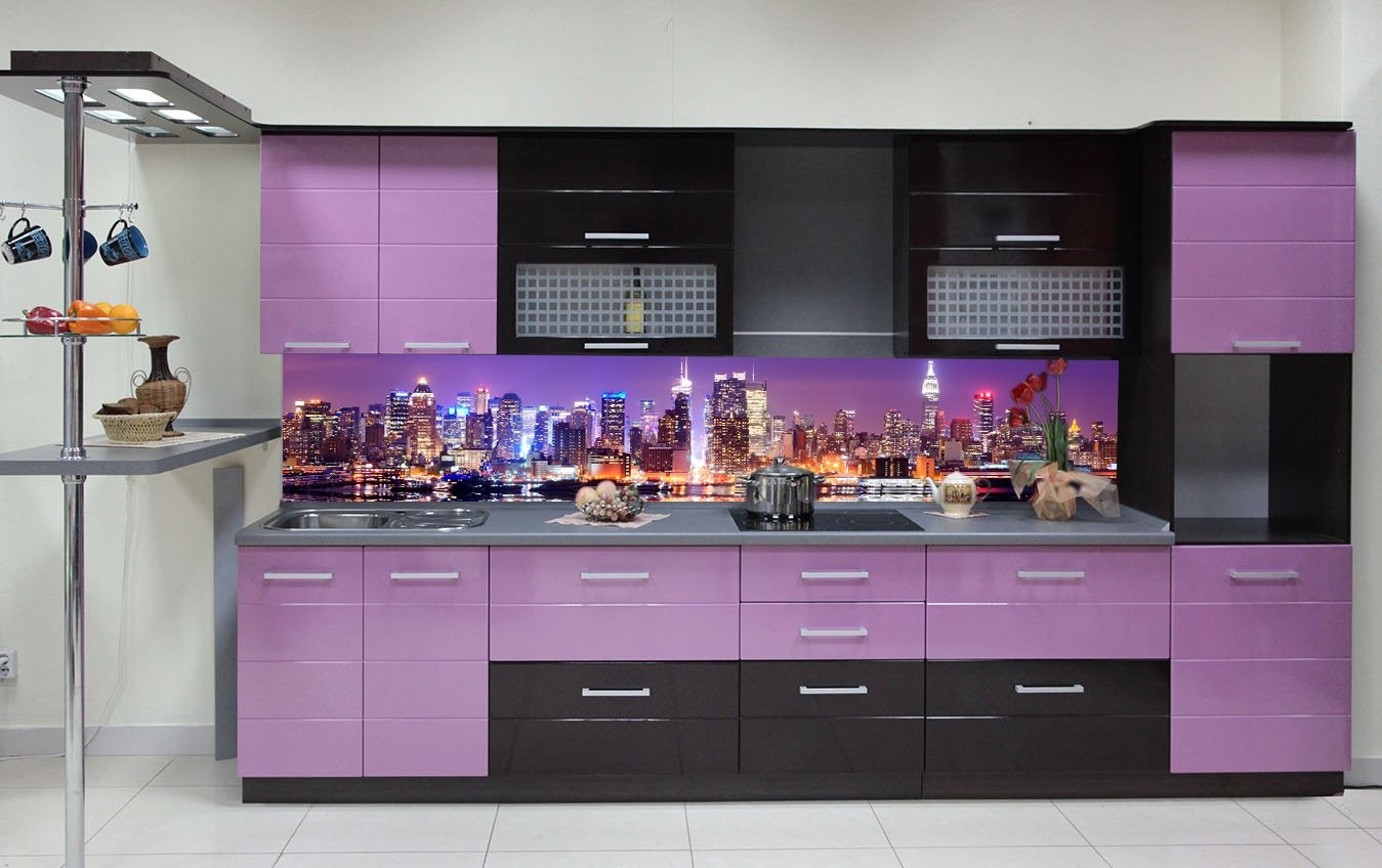Фиолетовая кухня